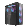 Obudowa komputerowa Darkflash DK352 Plus (czarna) + 4 wentylatory RGB