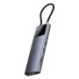 Hub 10w1 Baseus Metal Gleam II Series, USB-C do 1xHDMI, USB-A (10Gbps), USB-C, 2xUSB-A, Ethernet RJ45, karta SD/TF, mini-jack