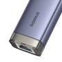 Hub 4w1 Baseus UltraJoy USB-A&USB-C do 3xUSB3.0+USB-C+RJ45 (szary)