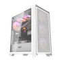 Obudowa komputerowa Darkflash DRX70 MESH (biała) + 4 wentylatory RGB