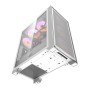 Obudowa komputerowa Darkflash DRX70 MESH (biała) + 4 wentylatory RGB