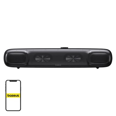 Mini Soundbar Baseus AeQur DS10 z baterią (czarny)