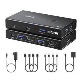 Przełącznik Switch KVM UGREEN AK502 2w1 HDMI 2.0