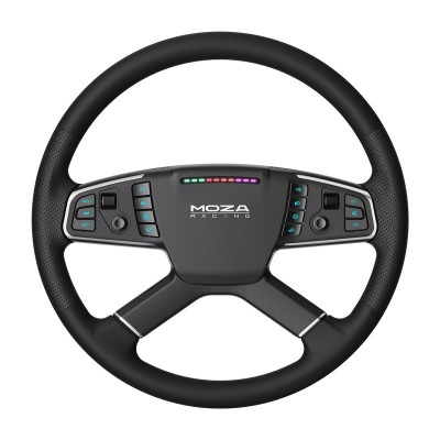 Zestaw gamingowy - baza R5 + kierownica ciężarowa TSW + pedały SRP-Lite + zaciski Moza Racing RS071 (PC)