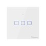 Dotykowy włącznik światła WiFi + RF 433 Sonoff T1 EU TX (3-kanałowy)