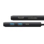 Hub 6w1 Baseus Lite Series USB-C do 2x USB 3.0 + USB-C + HDMI + SD/TF (czarny)