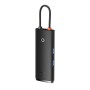 Hub 6w1 Baseus Lite Series USB-C do 2x USB 3.0 + USB-C PD + HDMI + SD/TF (czarny)
