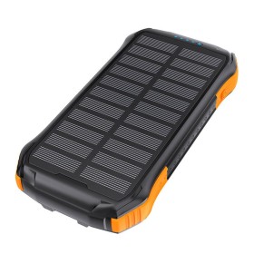 Powerbank solarny Choetech B658 2x USB 10000mAh 5W (czarno-pomarańczowy)