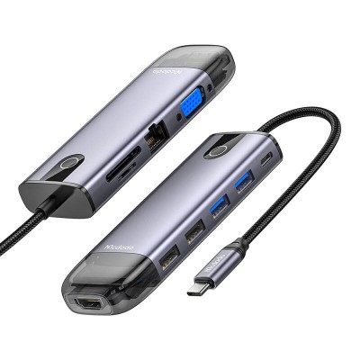 Hub USB-C Mcdodo HU-7740 6w1 (USB-C, HDMI, USB3.02, SD, TF)