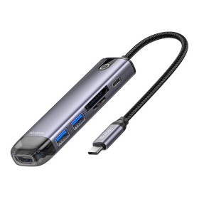Hub USB-C Mcdodo HU-7420 6w1 (USB-C, USB3.02, SD, TF, HDMI)