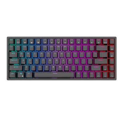 Bezprzewodowa klawiatura mechaniczna Royal Kludge RK84 RGB, Red switch (czarna).