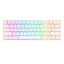 Klawiatura mechaniczna Royal Kludge RK61 RGB, brown switch (biała)