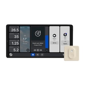 Podwójny panel sterowania Shelly Wall Display X2 WiFi/BLU (srebrny) + BLU H&T